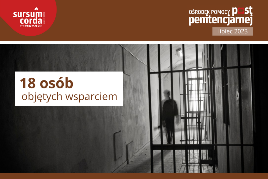 Ośrodek Pomocy Postpenitencjarnej - pomoc w liczbach w lipcu 2023