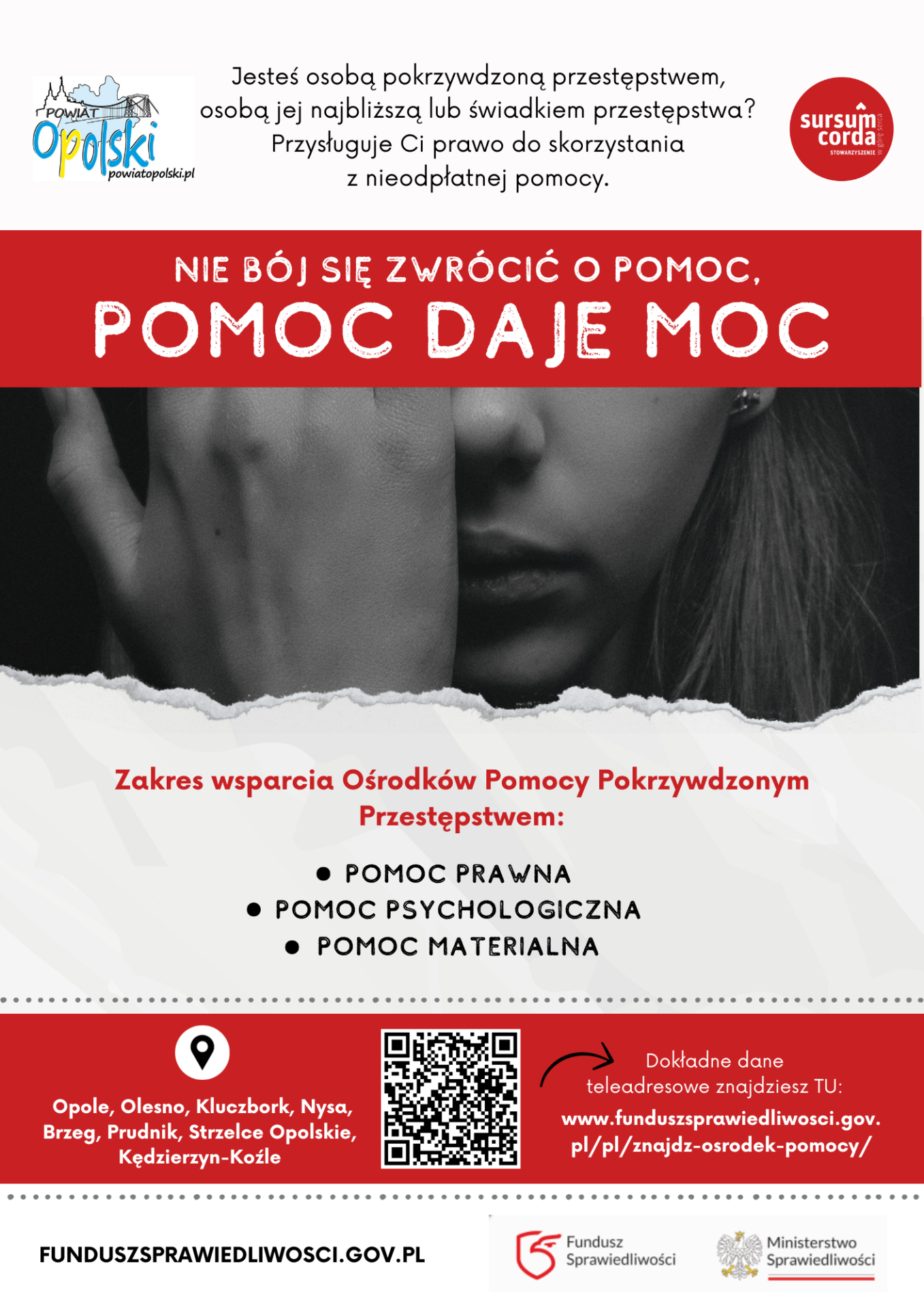 Kampania społeczna „Pomoc daje moc” - dla osób pokrzywdzonych przestępstwem