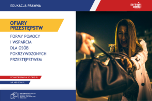 Ofiary przestępstw - formy pomocy i wsparcia dla pokrzywdzonych. Na zdjęciu kobieta, której próbują wyrwać torebkę z rąk.