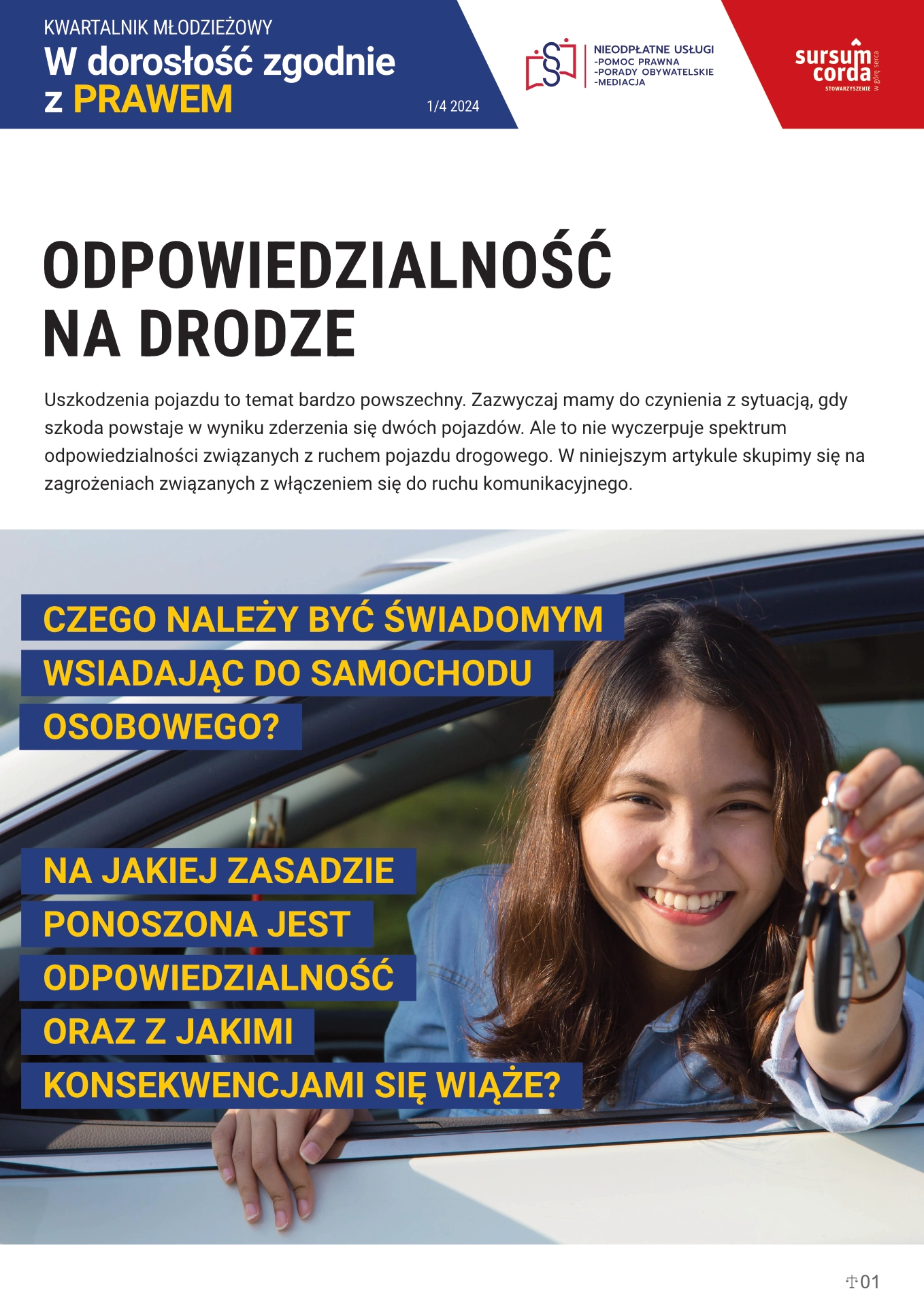 Kwartalnik młodzieżowy - Odpowiedzialność na drodze