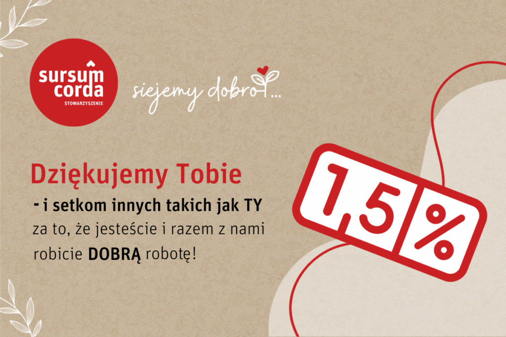 1,5%podziękowanie