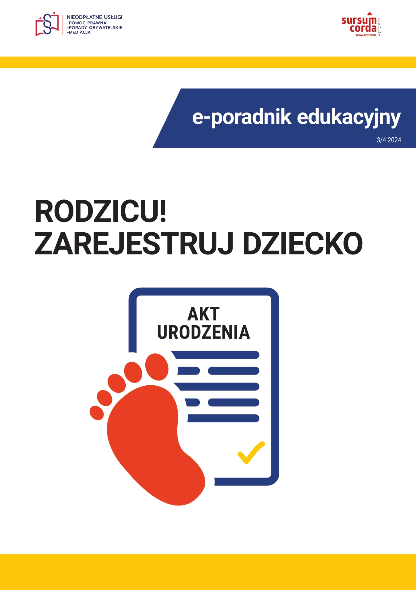 Rodzicu zarejestruj dziecko