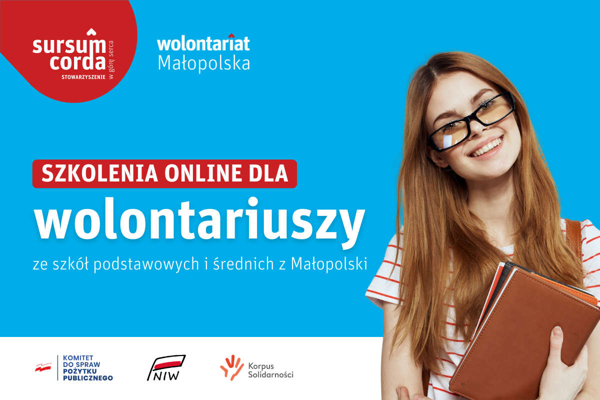 Szkolenia online dla wolontariuszy z Małopolski
