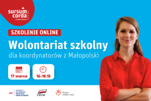 Szkolenie online dla Koordynatorów Szkolny Klubów Wolontariatu