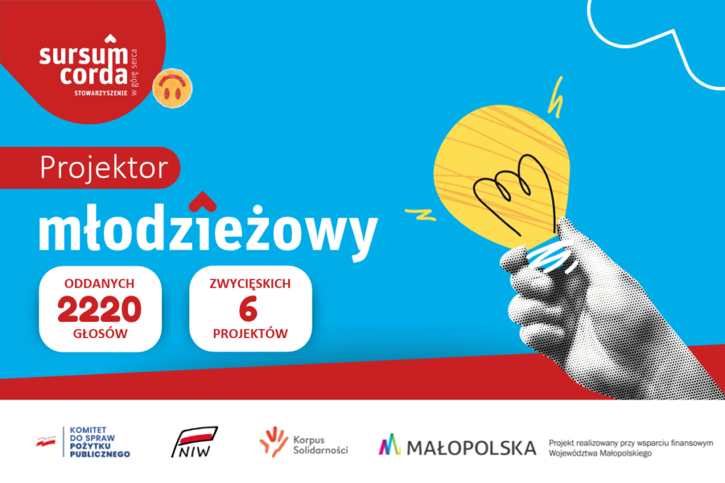 Już są! Wyniki głosowania w konkursie PROJEKTOR MŁODZIEŻOWY!