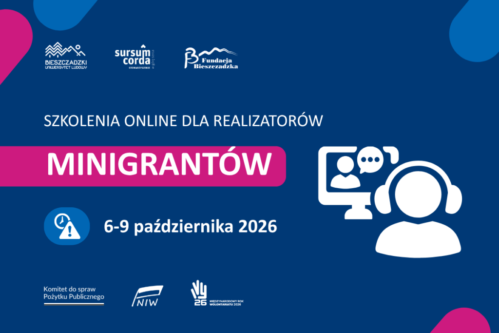 Szkolenia przygotowawcze dla realizatorów minigrantów